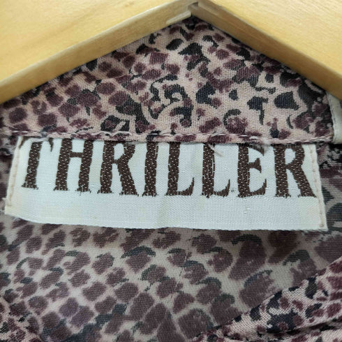 THRILLER パイソン柄レーヨンブラウスシャツ レディース import:M