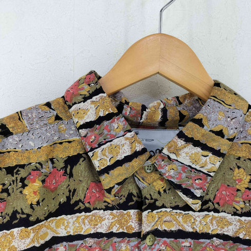 グーチ GOOUCH 90S インド製 花柄 レーヨン シャツ メンズ 4XL