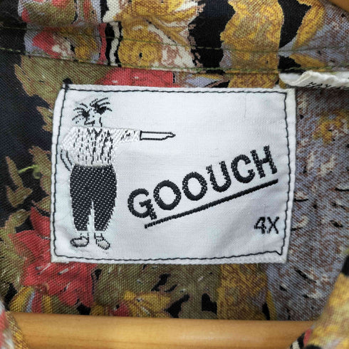 グーチ GOOUCH 90S インド製 花柄 レーヨン シャツ メンズ 4XL