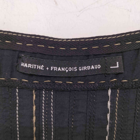 マリテフランソワジルボー MARITHE FRANCOIS GIRBAUD シルク混 シアー 刺繍チュニックブラウス レディース import:L