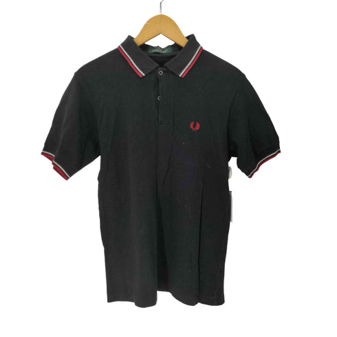 フレッドペリー FRED PERRY 緑タグ 刺繍ロゴ ポロシャツ メンズ 38