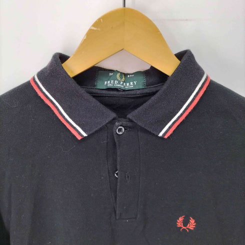 フレッドペリー FRED PERRY 緑タグ 刺繍ロゴ ポロシャツ メンズ 38