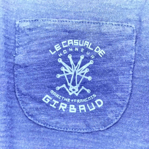 マリテフランソワジルボー MARITHE FRANCOIS GIRBAUD 歯車プリント カットソー 異素材切替 レディース import:M