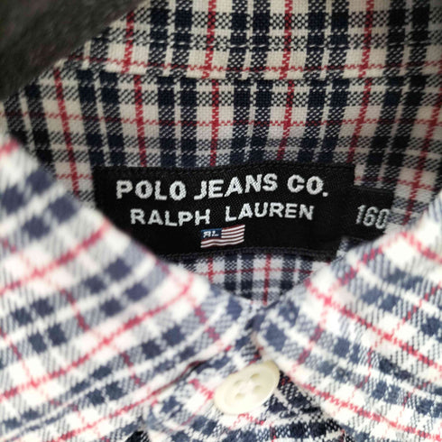 ポロジーンズカンパニーラルフローレン POLO JEANS COMPANY RALPH LAUREN L/S チェックシャツ レディース 160
