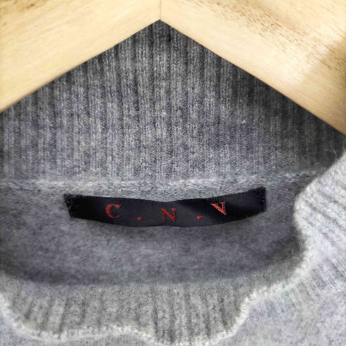 C.N.V カシミヤ100% スタンドネック ケーブル ニット セーター レディース JPN:M