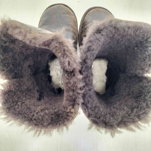 アグ UGG CLASSIC BAILEY BUTTON レザー切替 ベイリーボタン ムートンブーツ レディース JPN:23