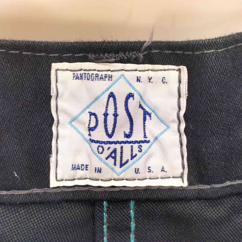 ポストオーバーオールズ POST OVERALLS USA製 ワークパンツ シンチバック メンズ XS