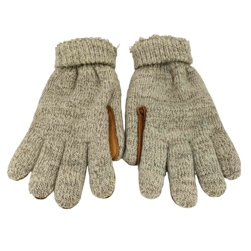 レザー切替 ニットグローブ メンズ