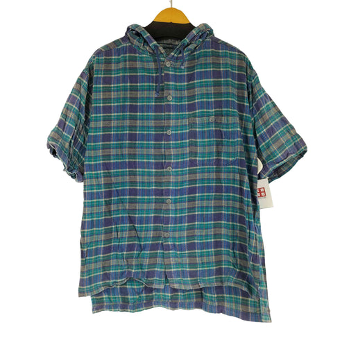 SHAH SAFAZI チェック S/S シャツパーカー メンズ JPN:L