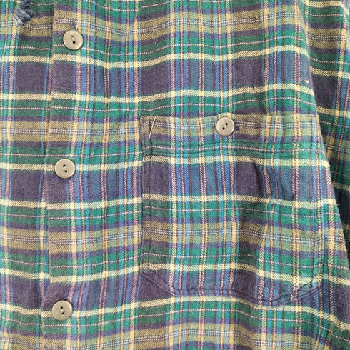 SHAH SAFAZI チェック S/S シャツパーカー メンズ JPN:L