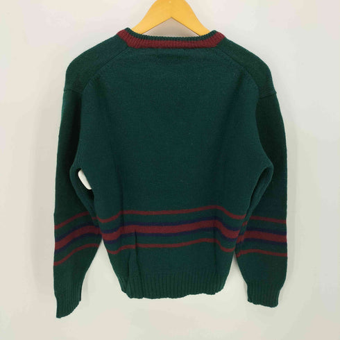 TRAFFIC STOPPING APPEARANCE エンブレム ロゴ ウール Vネック ニット メンズ import:L