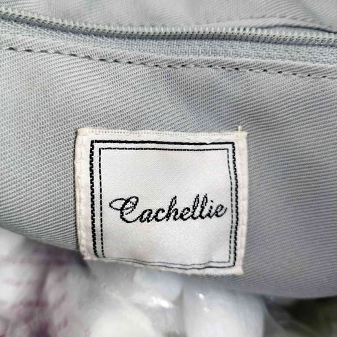 Cachellie かぎ針編み パイソン柄ハンドルトートバッグ レディース
