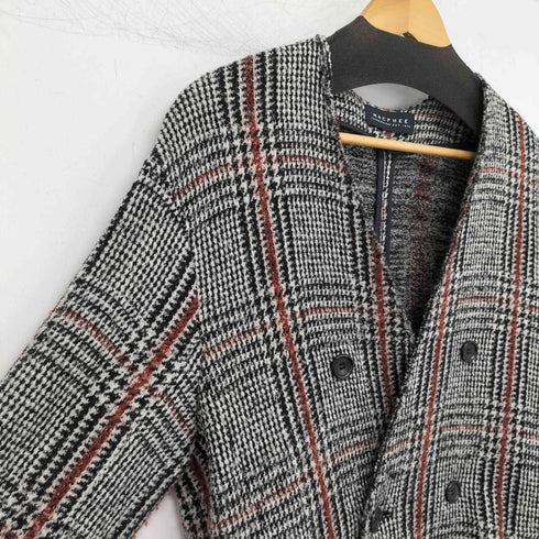 マカフィー MACPHEE ウールブークレジャージーノーカラーコート レディース JPN:36