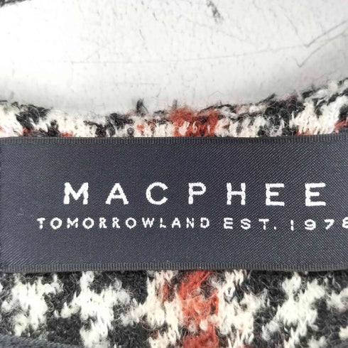 マカフィー MACPHEE ウールブークレジャージーノーカラーコート レディース JPN:36
