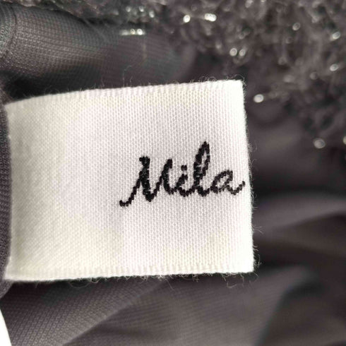 ミラオーウェン Mila Owen ラメニットストレートスカート レディース JPN:0