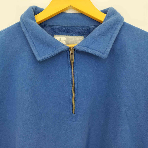 ラッセルアスレチック RUSSELL ATHLETIC 90-00s ブランク ハーフジップ スウェット メンズ import:S