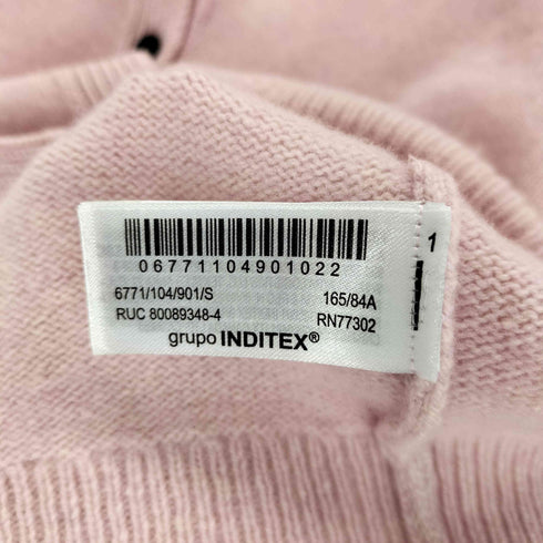 ザラ ZARA カシミア&ウール混ロングスリーブカーディガン レディース import:S