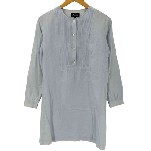 アーペーセー A.P.C. ATELIER PRODUCTION CREATION ピンタック ノーカラー プルオーバー シャツ ブラウス レディース import:XS