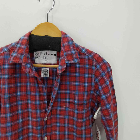 フランクアンドアイリーン Frank&Eileen USA製 Barry スキッパー チェックシャツ レディース import:XS