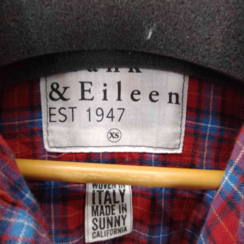 フランクアンドアイリーン Frank&Eileen USA製 Barry スキッパー チェックシャツ レディース import:XS