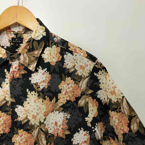ピーエスポールスミス PS Paul Smith 花柄 レギュラーカラー 半袖シャツ メンズ import:L