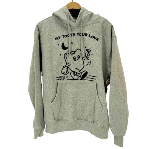 NIHOW キャラクター刺繍プルパーカー メンズ import:M