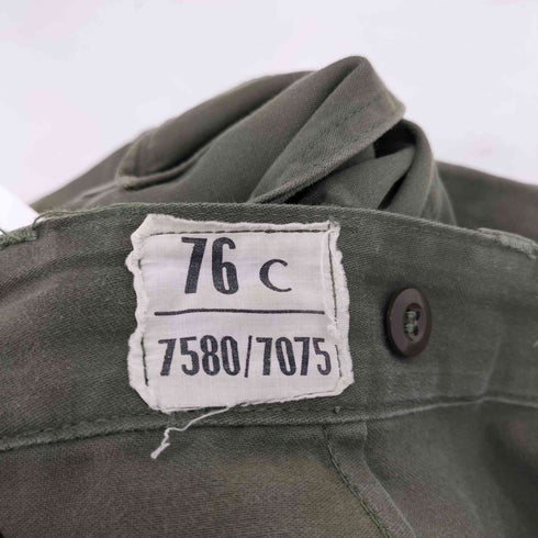 フレンチアーミー FRENCH ARMY 70S フランス空軍 M64 ボタンフライ ミリタリー コンバット カーゴ パンツ 1971年製 メンズ 76C