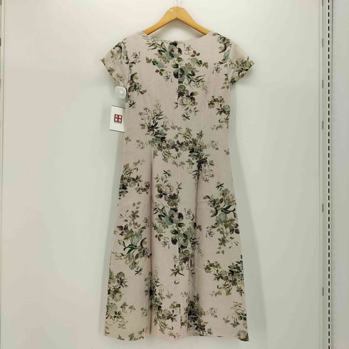 ローラアシュレイ LAURA ASHLEY リネンレーヨン フラワーワンピース レディース JPN:9号