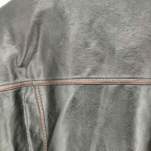 パラノイド PARANOID スタンドカラー ジップブルゾン フェイクレザージャケット メンズ L