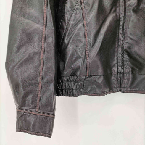 パラノイド PARANOID スタンドカラー ジップブルゾン フェイクレザージャケット メンズ L