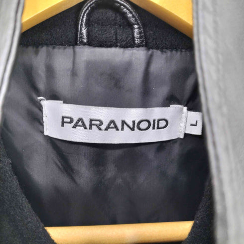 パラノイド PARANOID スタンドカラー ジップブルゾン フェイクレザージャケット メンズ L