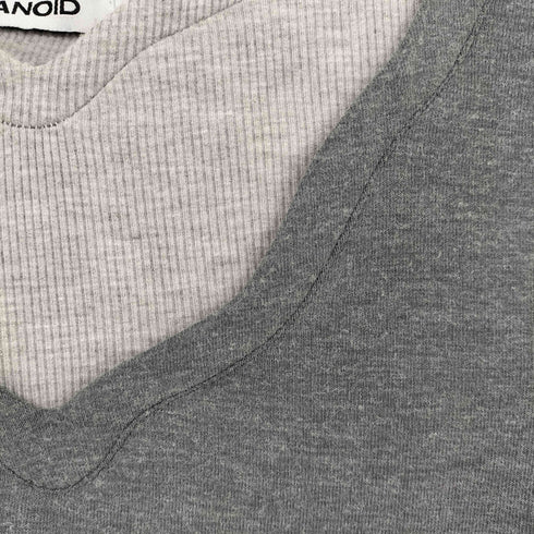 パラノイド PARANOID サムホール Vネック レイヤード ロングスリーブカットソー レディース