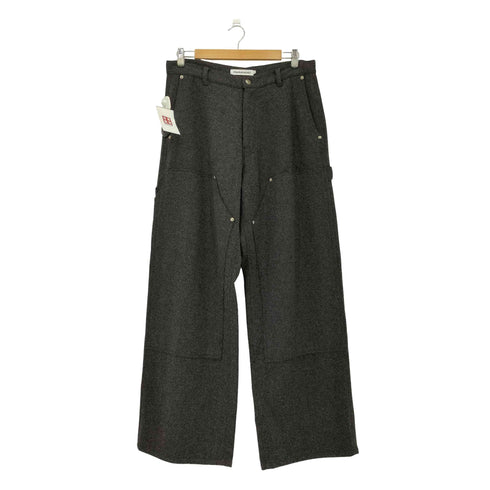 パラノイド PARANOID MELANGE PAINTER PANTS ダブルニー ウール混 ワイド スラックス ペインターパンツ メンズ L