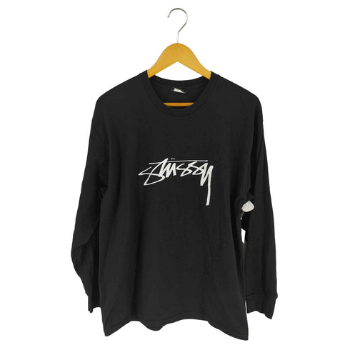 ステューシー Stussy ブラックロゴTシャツ メンズ import:L