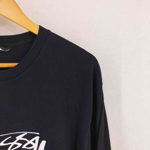 ステューシー Stussy ブラックロゴTシャツ メンズ import:L