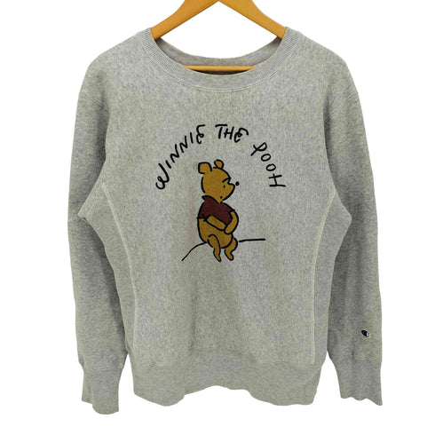 チャンピオン Champion 別注 青タグ 復刻 REVERSE WEAVE リバースウィーブ キャラクター 染み込み プリント スウェット メンズ import:L