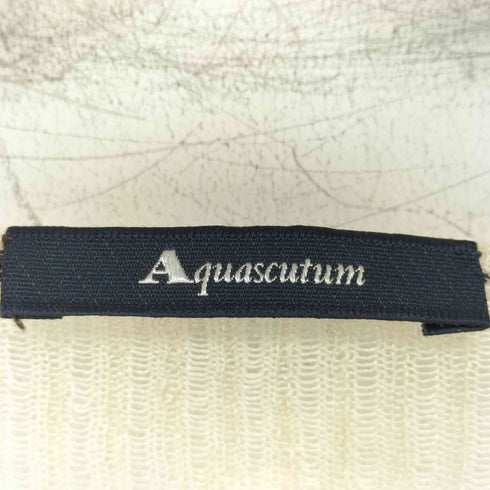アクアスキュータム AQUASCUTUM リネンニットカーディガン レディース JPN:9号