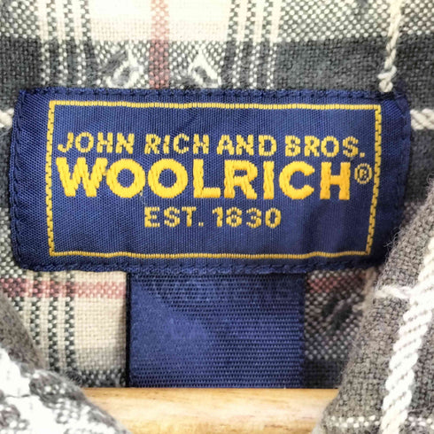 ウールリッチ WOOLRICH インド製 折柄 チェックシャツ レディース import:L