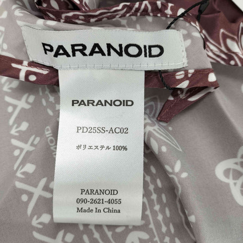 パラノイド PARANOID 25SS Satin Bandanna Cap サテン バンダナ キャップ メンズ