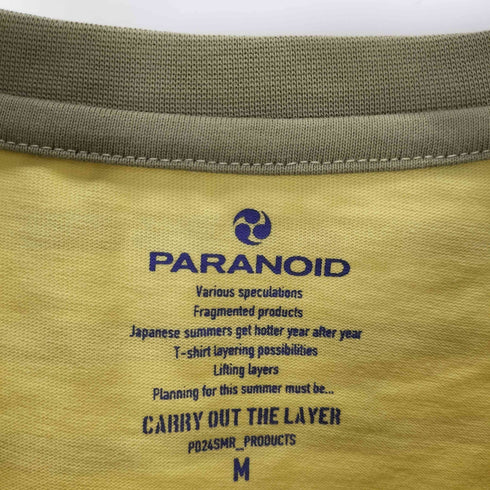 パラノイド PARANOID 24SS Horizontal Stripe T-Shirt 閃光 ホリゾンタル ストライプ Tシャツ メンズ JPN:M