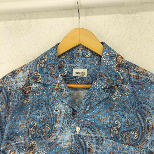 ALESSANDRO GHERARDI ペイズリーオープンカラーシャツ メンズ import:M