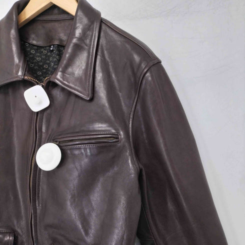 ポロラルフローレン POLO RALPH LAUREN レザーカーコート メンズ 2XL