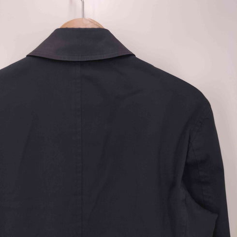バーバリーブラックレーベル BURBERRY BLACK LABEL 裏地チェック柄 ピーコート メンズ JPN:M