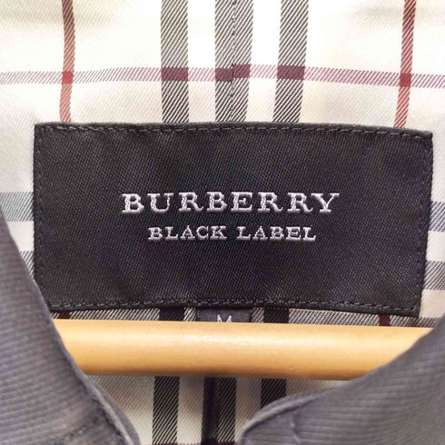 バーバリーブラックレーベル BURBERRY BLACK LABEL 裏地チェック柄 ピーコート メンズ JPN:M
