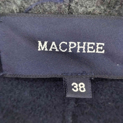 マカフィー MACPHEE フーディー ウールポンチョ レディース