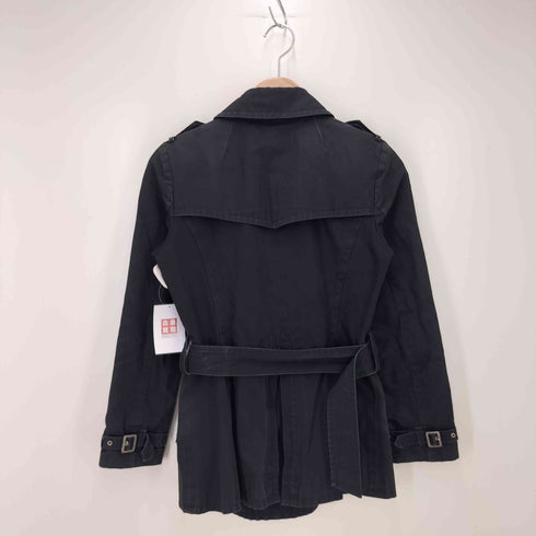 バーバリーブルーレーベル BURBERRY BLUE LABEL 裏地チェック トレンチコート レディース 40