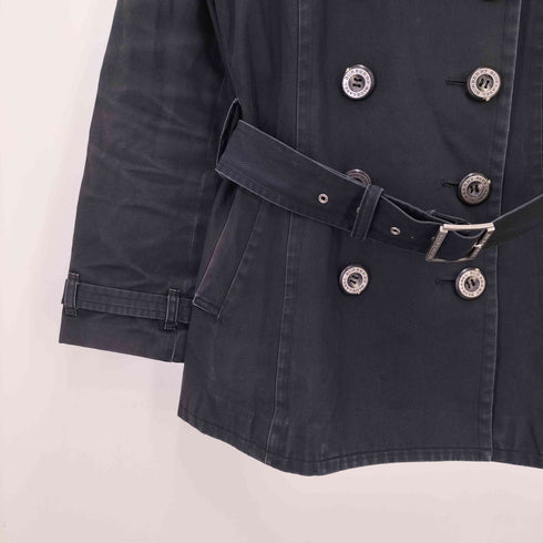 バーバリーブルーレーベル BURBERRY BLUE LABEL 裏地チェック トレンチコート レディース 40