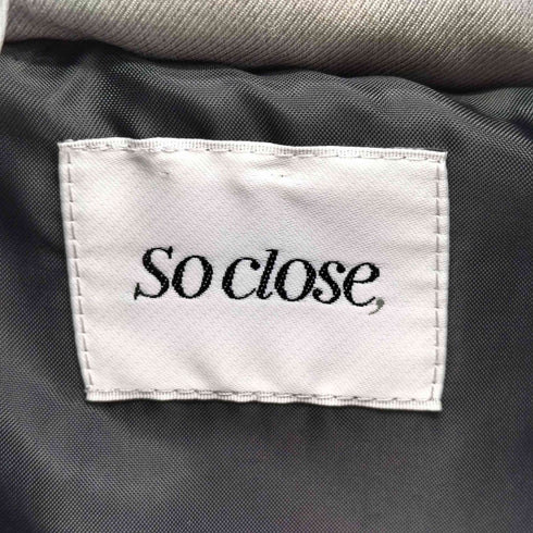 ソークローズ so close スタンドカラー ダウン コート レディース JPN:L