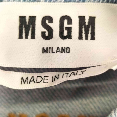 エムエスジーエム MSGM デニムシャツジャケット レディース EUR:38