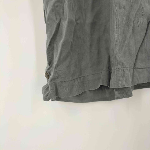 IRVINE PARK シャドーストライプ 開襟 オープンカラー シルク シャツ メンズ import:XL